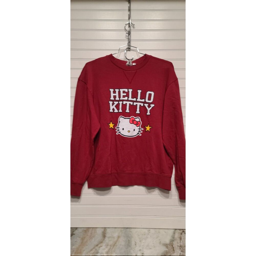 Hello Kitty Sanrio Red Crewneck Sweatshirt Size M NWT